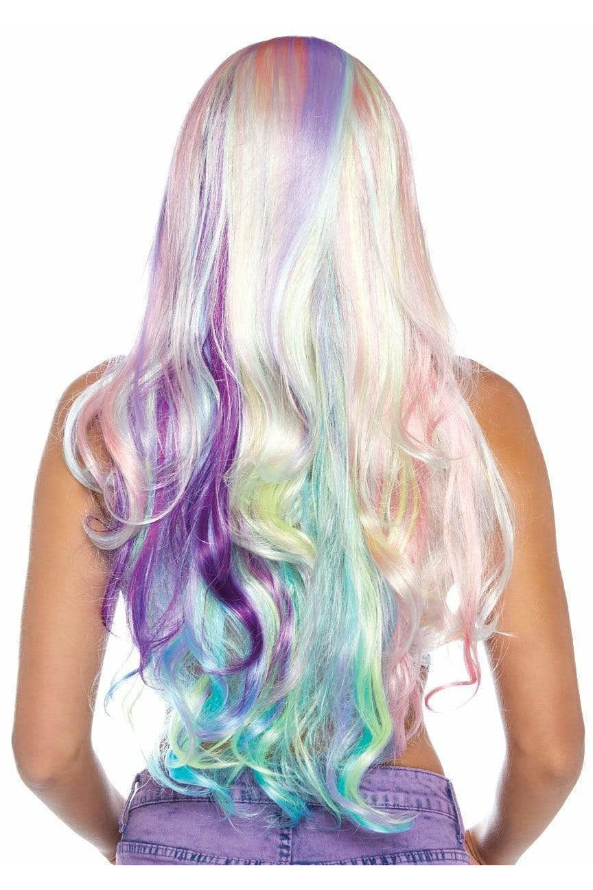 Pastel Rainbow Long Wavy Wig